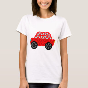 Das Auto des Lebens - Heilige Formen A3, rot. T-Shirt