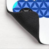 Das Auto des Lebens - Heilige Formen B1, Blau. Mousepad (Ecke)