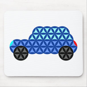 Das Auto des Lebens - Heilige Formen B1, Blau. Mousepad