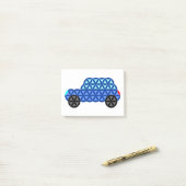 Das Auto des Lebens - Heilige Formen B1, Blau. Post-it Klebezettel (Auf Schreibtisch)