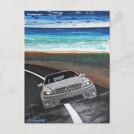 Das Auto für Fred Postkarte (Vorderseite)