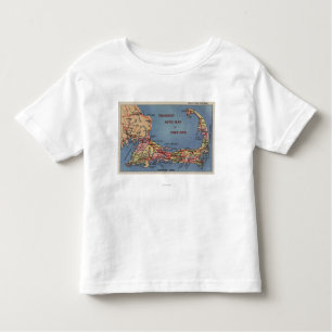 Das Auto-Karte der Touristen von Cape Cod Kleinkind T-shirt