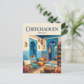 Das Azure Lantern Teehaus Marokko Postkarte (Stehend Vorderseite)
