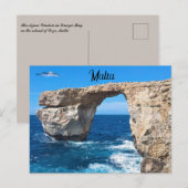 Das Azure Window Gozo Malta Postkarte (Vorne/Hinten)