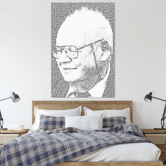 Das B in Benoit B Mandelbrot steht für Benoit B Leinwanddruck (Insitu (Schlafzimmer))