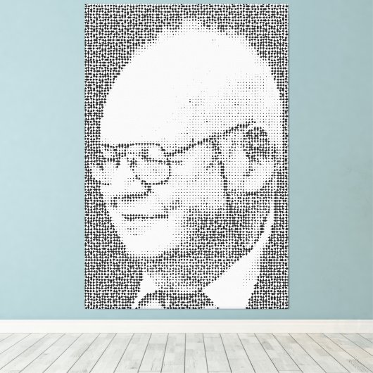 Das B in Benoit B Mandelbrot steht für Benoit B Leinwanddruck (Insitu (Holzboden))