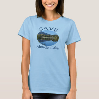 Das Baby-Blau der Frauen mit der Website Rückseite T-Shirt