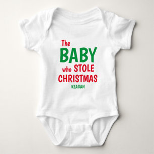 Das Baby, das das Weihnachtsbaby Niedlich gestohle Baby Strampler