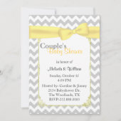 Das Baby-Duschen-Einladung des stilvollen Zickzack Einladung (Vorderseite)