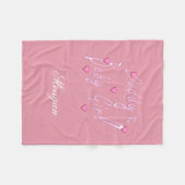 Das Baby-Mädchen-personalisierte Decke des Vatis (Vorderseite (Horizontal))