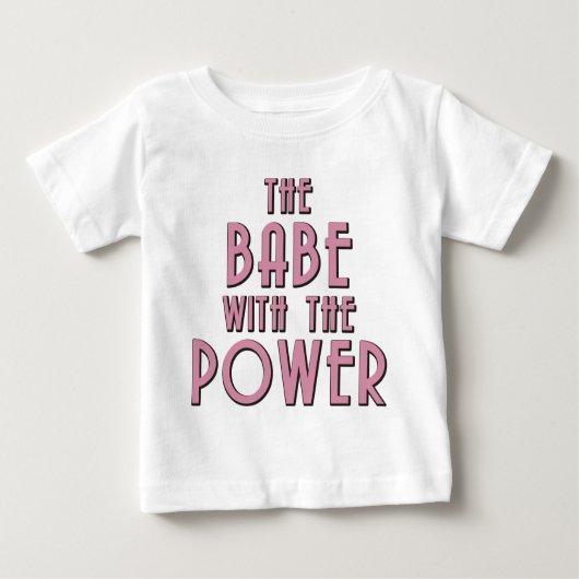 Das Baby mit dem Power Baby T-shirt (Vorderseite)
