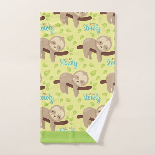 Das Baby-niedlicher entzückender BrownSloth der Badhandtuch Set (Handtuch)