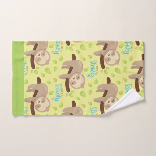 Das Baby-niedlicher entzückender BrownSloth der Badhandtuch Set (Handtuch)