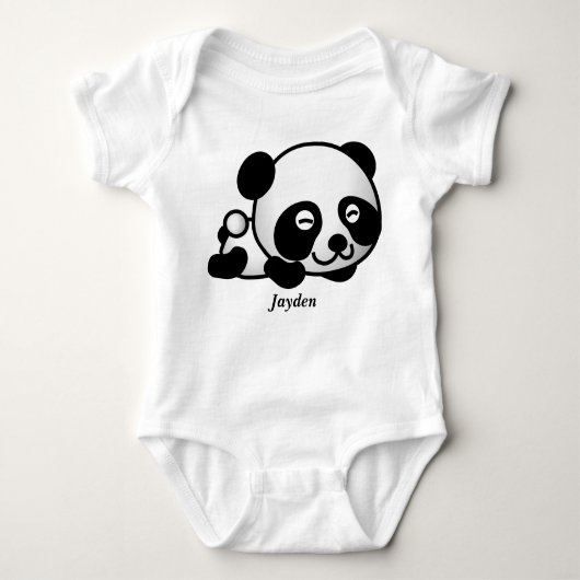 Das Baby-Panda-Bär des Kindes niedlicher Baby Strampler (Vorderseite)
