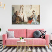 Das Baby schläft (von Gerolamo Induno) Leinwanddruck (Insitu (Wohnzimmer))