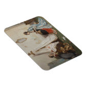 Das Baby schläft (von Gerolamo Induno) Magnet (Rechte Seite)