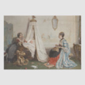 Das Baby schläft (von Gerolamo Induno) Seidenpapier (Vorderseite)