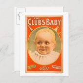 Das Baby-Theater-Poster des Clubs Postkarte (Vorne/Hinten)