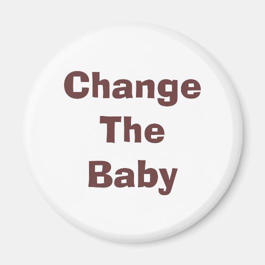 Das Baby wechseln Magnet (Vorne)