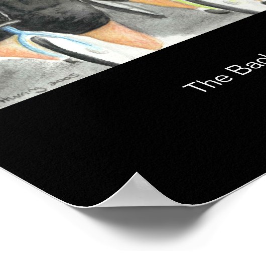 Das Back End of the Bunch mit Künstlername Poster (Ecke)