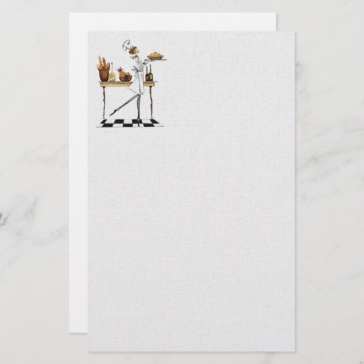 Das Bäcker-Briefpapier Briefpapier (Vorne/Hinten)