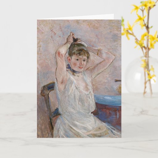 Das Bad | Berthe Morisot Karte (Gelbe Blume)