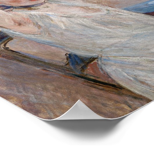 Das Bad | Berthe Morisot Poster (Ecke)