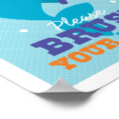 Das Bad Brush Your Teeth Art Poster (Ecke)