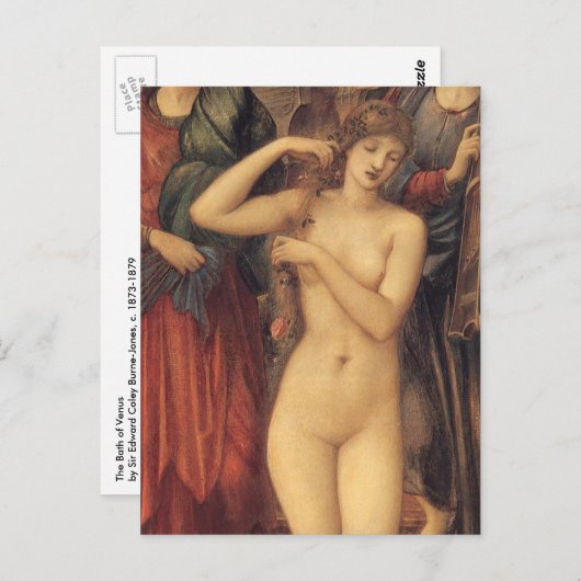 Das Bad der Venus von Sir Edward Coley Burne-Jones Postkarte (Vorne/Hinten)