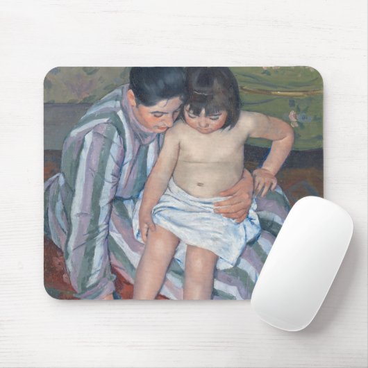 Das Bad des Kindes, 1893 (Öl auf Leinwand) Mousepad (Mit Mouse)