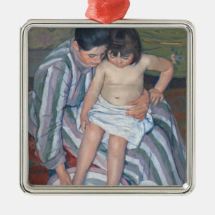 Das Bad des Kindes, 1893 (Öl auf Leinwand) Ornament Aus Metall