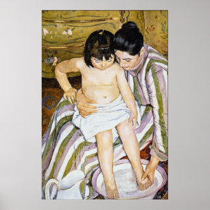 Das Bad durch Pierre Renoir Poster
