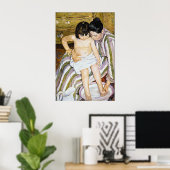 Das Bad von Pierre Renoir Poster (Heimbüro)