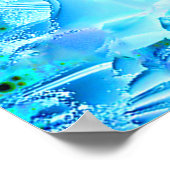 Das Baden in Blau Poster (Ecke)