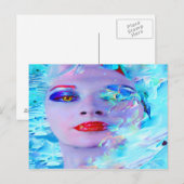 Das Baden in Blau Postkarte (Vorne/Hinten)