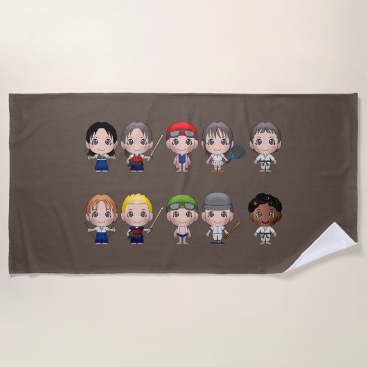 Das Badetuch für Cartoon. (Vorderseite)