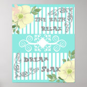 Das Badezimmer Entspannung im Bad Poster (Vorne)