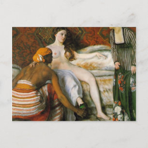 Das Badezimmer, Frederick Bazille Postkarte