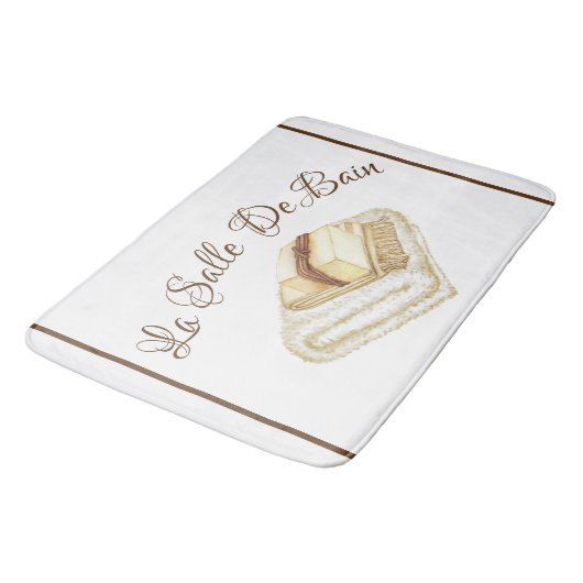 Das Badezimmer in der französischen Bad-Matte Badematte (Schrägansicht)