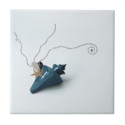 Das Badezimmer ist mit einer blauen, eleganten Mus Fliese (Vorderseite)