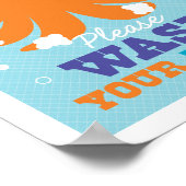 Das Badezimmer verwöhnt Sie mit einem Oktopus Art Poster (Ecke)