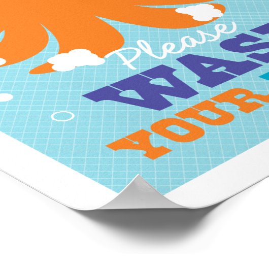 Das Badezimmer verwöhnt Sie mit einem Oktopus Art Poster (Ecke)