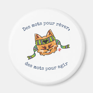 Das Badge der Inspiration und Aktion Magnet