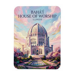Das Bahá'í-Haus der Anbetung USA Magnet