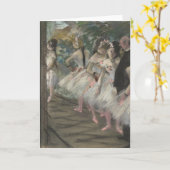 Das Ballett | Edgar Degas Karte (Gelbe Blume)