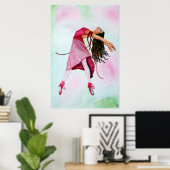 Das Ballett in Rosa Poster (Heimbüro)