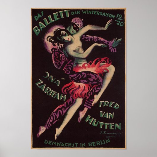 Das Ballett, Josef Fenneker Poster (Vorne)