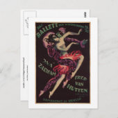 Das Ballett, Josef Fenneker Postkarte (Vorne/Hinten)