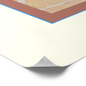 Das Ballspiel ~ Vintages Baseball-Poster Poster (Ecke)