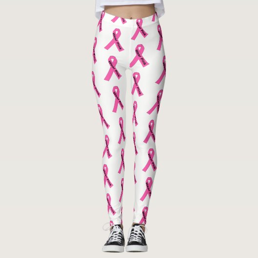 Das Band-Abnutzungs-Rosa der Frauen Leggings-Rosa Leggings (Vorderseite)